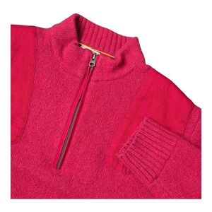 Beretta Men's XL Lambswool Shooting Sweater Quarter‎ Zip Padded Elbow Shoulder
